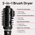 thumbnail image 4 of L'ANGE HAIR VolumeBoost 60mm 2-in-1 Ceramic Volumizing Brush Dryer | Fast Drying & Styling for Frizz-Free, Voluminous Blowouts | Ceramic-Coated Barrel (Black), 4 of 7