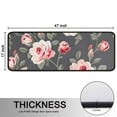 thumbnail image 5 of Kitchen Rugs Sets Of 2,Pioneer Flower Floral Print Pattern Anti Fatigue Kitchen Mat Rugs Non Slip Washable,Decorative Kitchen Floor Mats for Kitchen,Sink,Laundry,17"x47"+17"x47", 5 of 5
