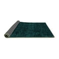 thumbnail image 2 of Ahgly Company Indoor Rectangle Abstract Turquoise Blue Modern Area Rugs, 8' x 10', 2 of 4