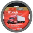 thumbnail image 3 of Motor Trend Ergonomic Leather Grip Steering Wheel Cover for Big Rigs Trucks and Semis 18 inch Large Heavy Duty Non Slip Long Haul/Long Drives Gray, 3 of 6