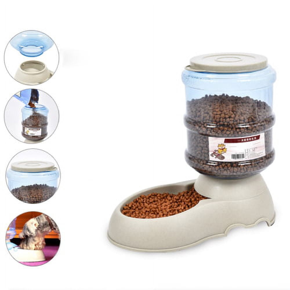 Zhaomeidaxi Dog Water Bowl Dispenser Automatic Dog Feeder Refill Easily Clean Self Feeding Cat Water Dispenser for Small Large Pets Puppy Kitten Rabbit Bunny