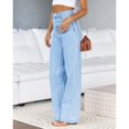 thumbnail image 4 of Women High Waisted Jeans Straight Leg Casual Denim Pants, 4 of 4