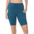 thumbnail image 1 of TheLovely Women & Plus Workout Yoga Running Compression Exercise Biker Shorts with Side Pockets, 1 of 4