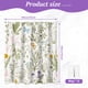 thumbnail image 2 of Dznils Cortina Shower de Tela Floral Verde Cortina de Baño Impermeable con 12 Ganchos, 72 x 72, 2 of 11