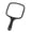 Black, variant on Wide Frame Handheld Glass Mirror with Handle 6.7x11inch Perfect for Makeup