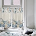 thumbnail image 4 of Christmas Eucalyptus Kitchen Curtain 2 Panels Curtains 54 Inch Length, Curtains Rod Pocket Curtains Window Drapes Treatment Window Cafe Curtains 42''''x54'''' Winter Snowflake Farmhouse Flower, 4 of 5