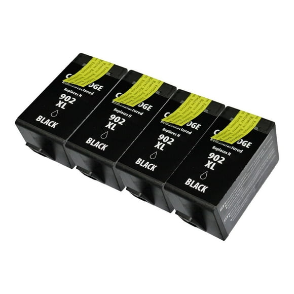Cartouche à jet d'encres remanufacturé L-ink x4 CHP-902XLBK4PK