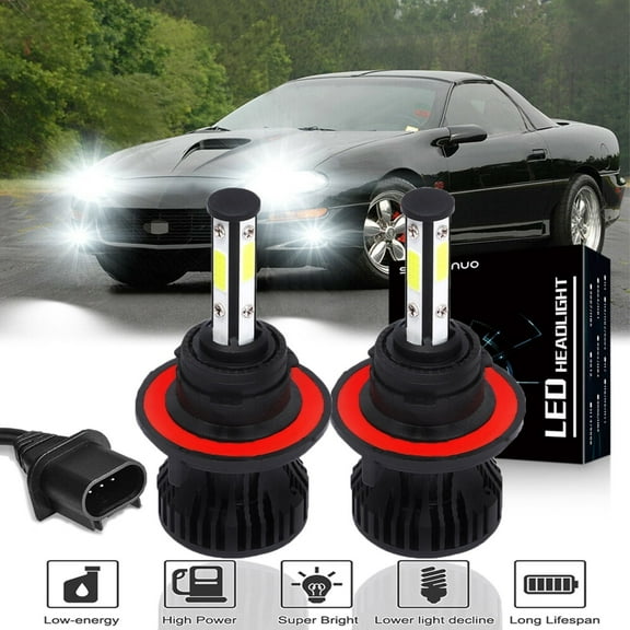 4-Side 9008/H13 Headlights for Camaro 2010 2011 2012 2013 2014 2015 2pc