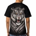 thumbnail image 4 of LAOLIUSN Funny Tiger Printed T-Shirt Animal Graphic Tee Shirt，S-4XL, 4 of 7