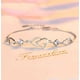 thumbnail image 5 of Pulseras para mujer, regalos para mujer, pulseras para mujer, tobilleras para hombre, pulsera con colgante de amor con personalidad y delicadas, adecuadas para todos los eslabones, pulseras para niña, 5 of 5