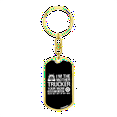 thumbnail image 4 of I'm The Mother Trucker Swivel Keychain Dog Tag Stainless Steel or 18k Gold, 4 of 10