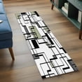 thumbnail image 5 of Sage Green Geometric Kitchen Runner Rug 2x6 Washable Runners for Hallway Non Slip Simple Black Gray Abstract Striped Large Area Rug Indoor Floor Carpet for Bathroom Laundry Entryway Bedroom, 5 of 8