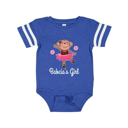 

Inktastic Babcias Girl Ballerina Monkey Gift Baby Girl Bodysuit