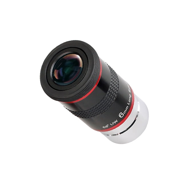 Seitruly Ocular telescópico FMC, 1,25 , 6mm, oculares monoculares con protección de goma, lentes de ojo planetario, accesorios para telescopios Cámaras de vídeo