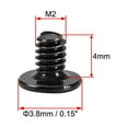 thumbnail image 3 of Uxcell M2x4mm Computer Screw Fastener 3.8mm Dia Screw Head Black 50 Pack, 3 of 5