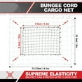 thumbnail image 2 of Cargo Net 72” x 96” Inch for Pickup Truck Bed Trailer Luggage Net Heavy Duty Tie-Down Mesh with Hooks, 2 of 6