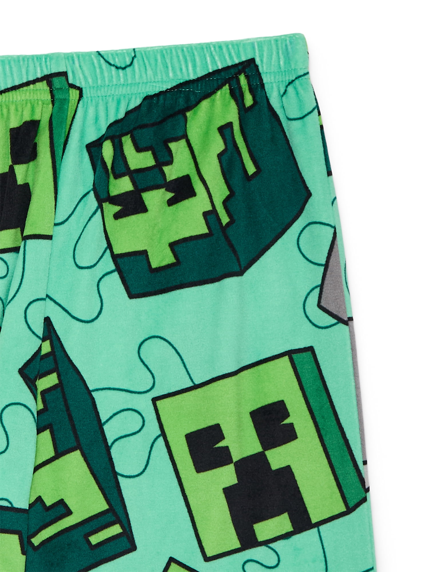 Minecraft Boys Short Sleeve Top and Pants Pajama Set, 2-Piece, Sizes 4-16