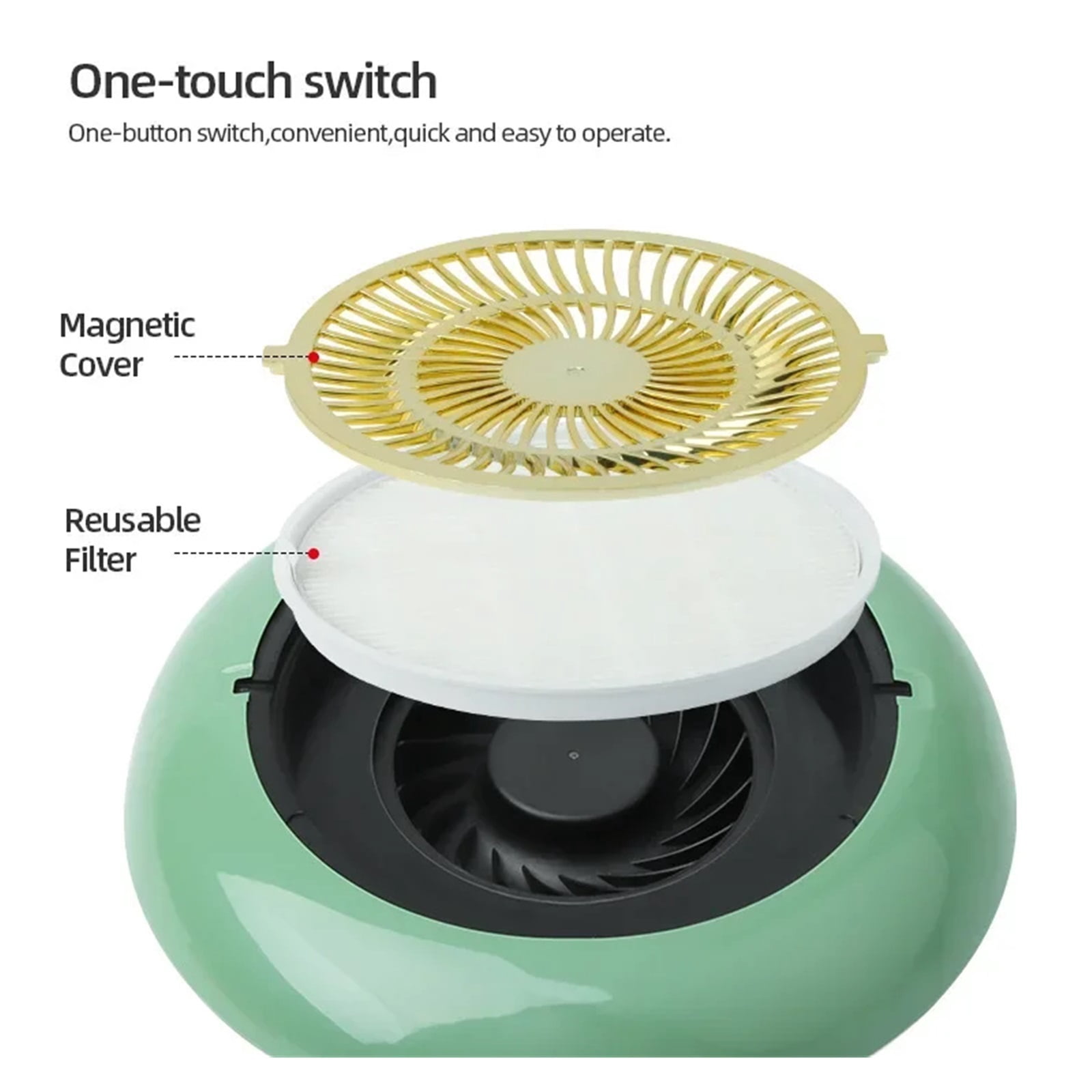 2 in 1 Nail Drill Machine 35000RPM Nail Sander Nail Vacuum Cleaner Intelligent Touch Screen Electric Electric Armor Remover