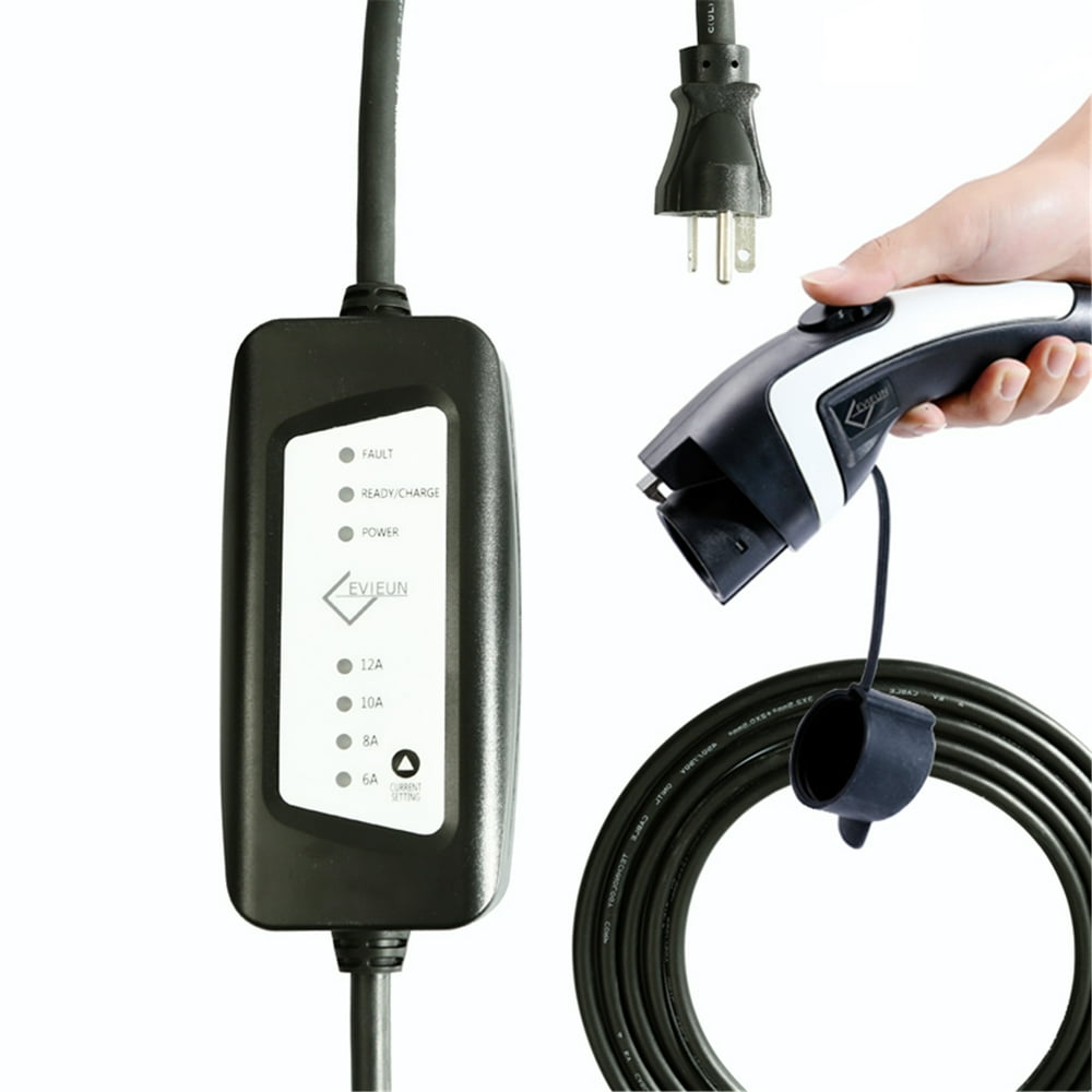 110V/240V 16 Amp Level 2 EV Charger with 23ft Extension Cord J1722