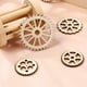 thumbnail image 5 of 50 piezas de adornos de engranajes de madera, mini manualidades de madera para hacer tú mismo, recortes de madera con forma de engranaje (patrones surtidos), 5 of 7