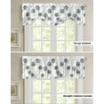 thumbnail image 4 of Tie Up Valance Curtain for Kitchen, Vintage Dandelion Flower on White Rod Pocket Short Curtains Adjustable Tie-Up Shade Valances, Watercolor Plant Window Treatment for Bathroom Living Room Bedroom, 4 of 7