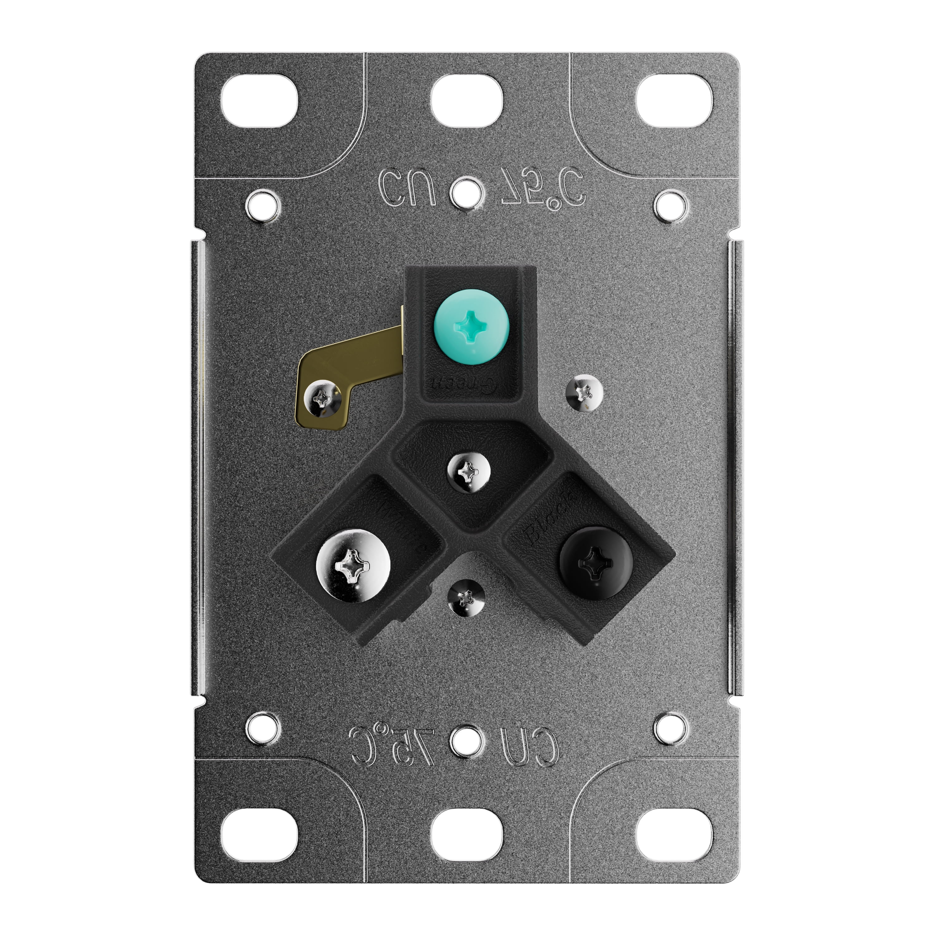 Leisure Cords RV 30 Amp, 125 Volt, NEMA Tt-30R, 2P, 3W Power Receptacle Flush Mounting Receptacle, Straight Blade, Industrial Grade, Grounding, Side Wired, Steel Strap, Black (30-Amp)