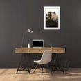 thumbnail image 3 of Design Fabrikken 11x14 White Modern Wood Framed Museum Art Print Titled - Silhouette Leaves 2, 3 of 4