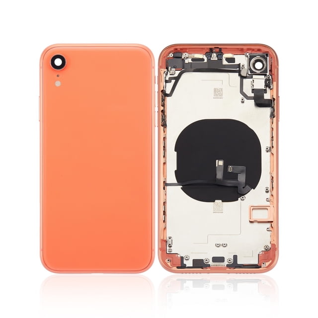 Esource Parts Apple iPhone XR Replacement Battery Back Rear Housing Coral
