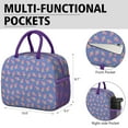 thumbnail image 6 of Lunch Bag Lunch Box for Women Reusable Insulated Lunch Bags,Water-Resistant Watermelon Ice Cream Funny Blue Cooler Lunch Tote Bag, Large Capacity for Work Travel Picnic, 6 of 6