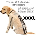 thumbnail image 5 of Raincoat para perros, poncho de drogas con capucha para perros, 4 patas chaqueta de lluvia para perros con franja reflectante, ropa de agua resistente a prueba de agua transparente esquí esquí Gafas de esquí, 5 of 5
