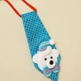 thumbnail image 6 of Christmas Tie, Light Up Christmas Tie, Kids and Adults Christmas Party Tie with Santa Claus Reindeer Snowman Teddy Bear Designs, Soft Polyester 20x8cm Lightweight Holiday Accessory, 6 of 7