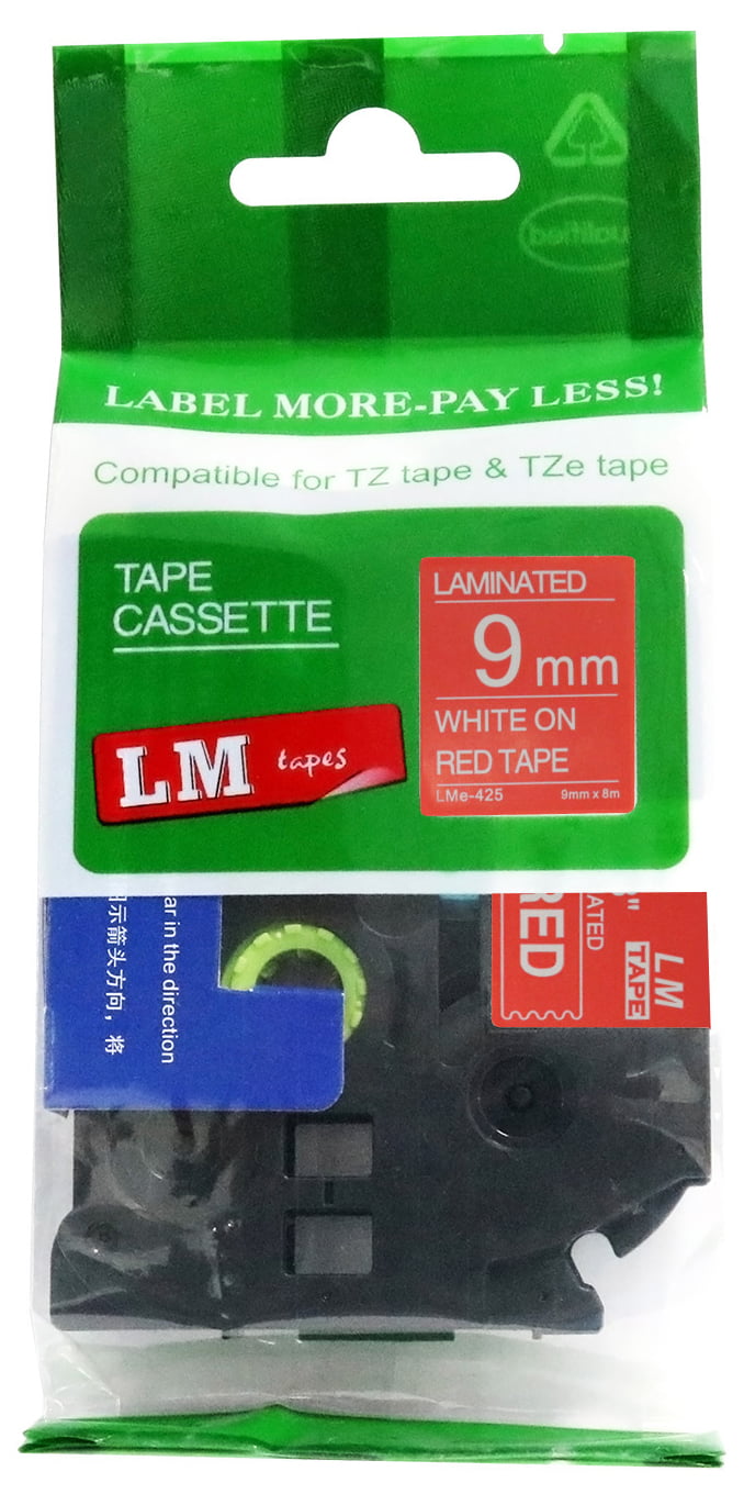 5PK Black on color Label Tape Compatible for Brother TZ TZe B31 431 531 631 731 