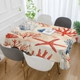 thumbnail image 2 of Yayeee Tablecloths 54" x 54" Rectangle Wrinkle Resistant Party Table Cover, Blue Starfish, 2 of 8