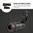 thumbnail image 3 of Mobile Phone Attachment Lens  Mobile Zoom Lens  Mobile Camera and Accessories  8X  12X  20X  Smartphone and Tablet Long Focus Telephoto with Clip  Black, 3 of 5