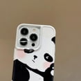 thumbnail image 2 of Designed for iPhone Case,Cute Cartoon Panda Pattern Smooth Shockproof Protective Cover Phone Case (iPhone 14 Pro,White), 2 of 5