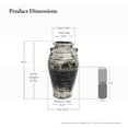 thumbnail image 6 of LuxenHome Vingate White and Black Ceramic 18.3-Inch Tall Urn Vase, 6 of 7