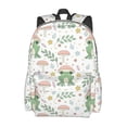 thumbnail image 2 of Disketp Frog and Mushrooms Mochila Escolar de Gran Capacidad y Peso Ligero, Mochila de Viaje Ideal para Escuela, Trabajo y Uso Diario, Cómoda y con Estilo, 2 of 8