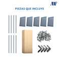 thumbnail image 2 of Estante Organizador ADF Estantería Anaquel Metálico Ajustable Rack 5 Repisas 190x84x60 cm Multiusos Color Gris, 2 of 5