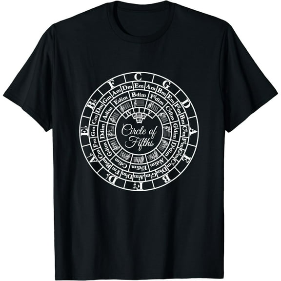 Advanced Music Theory Circle Of Fifths Key Signature Lesson T-Shirt mens t shirt，black，women，funny，misfits，men，journey