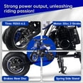 thumbnail image 3 of TOXOZERS Dirt Bike,50cc 2-Stroke Gas Powered Mini Dirt Bike with Rear Disc Brake,Max 150 lbs,Ideal for Ages 8-13,Blue, 3 of 6
