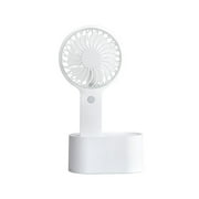 Portable Rotatable Fan Silent Three Gear Wind Speed 2000mah Usb Charging Small Fan For Office Home School