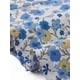 thumbnail image 5 of Falda corta de gasa con volantes en capas y estampado floral para mujer, cintura elástica, azul, talla S, 5 of 6