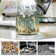 thumbnail image 6 of Yayeee Ashtray with Lid for Cigarette Smokeless Stainless Steel Home Ash Holder, Dinosaur with Stars, 6 of 7