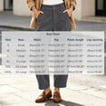 thumbnail image 3 of Oksale Corduroy Pants for Women Petite Trendy High Waisted Button Barrel Pants Loose Comfortable Khaki Pants with Pockets Fashion Outfits Gray M, 3 of 8