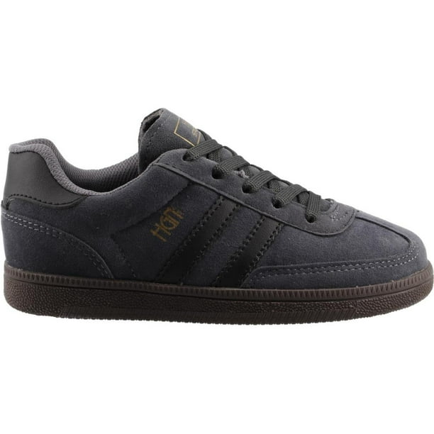 Tenis Niño Hgn by Mr Shu Casual Comodo Agujetas gris 21