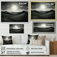 thumbnail image 4 of Designart "Desert Majestic Monochrome painting" Landscapes Canvas Art Print, 4 of 5