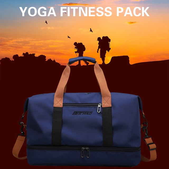 CNKOO Sac de Sport Sec et Humide Sacs de Sport pour Femmes Hommes Imperméable pour Week-End