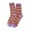 Purple, variant on Prolriy Crew Socks for Women Casual Cute Striped Knitted Color Contrast Socks Womens Socks A