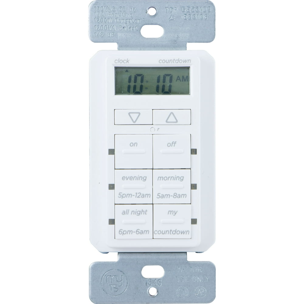 myTouchSmart InWall Digital Timer, Simple Setup, Easy On/Off Buttons
