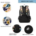 thumbnail image 4 of FORMRS Unisex School Backpack 17" Student Travel Bag with Laptop Compartment, Colorful Clover Pattern, 4 of 7